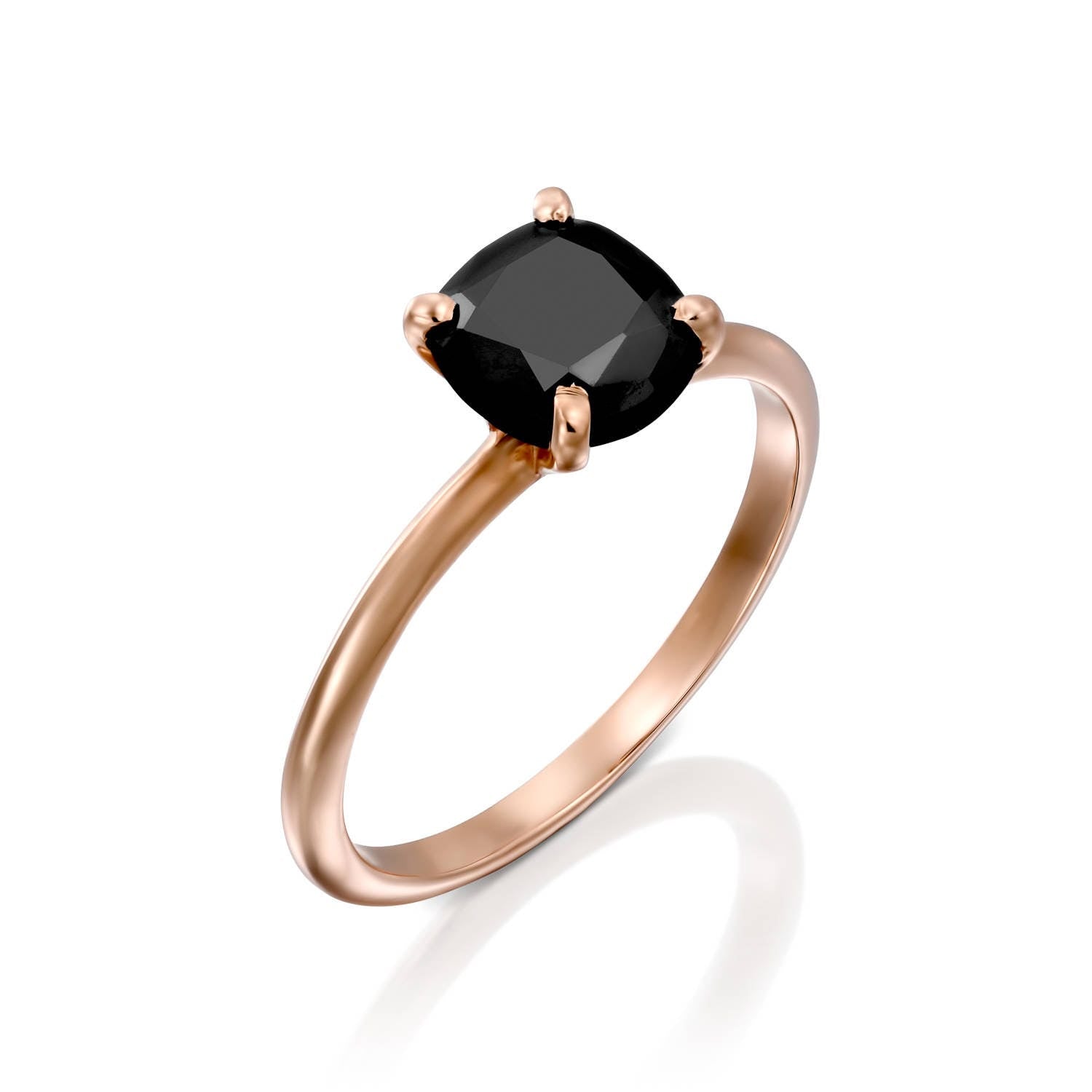 Natural Black diamond ring