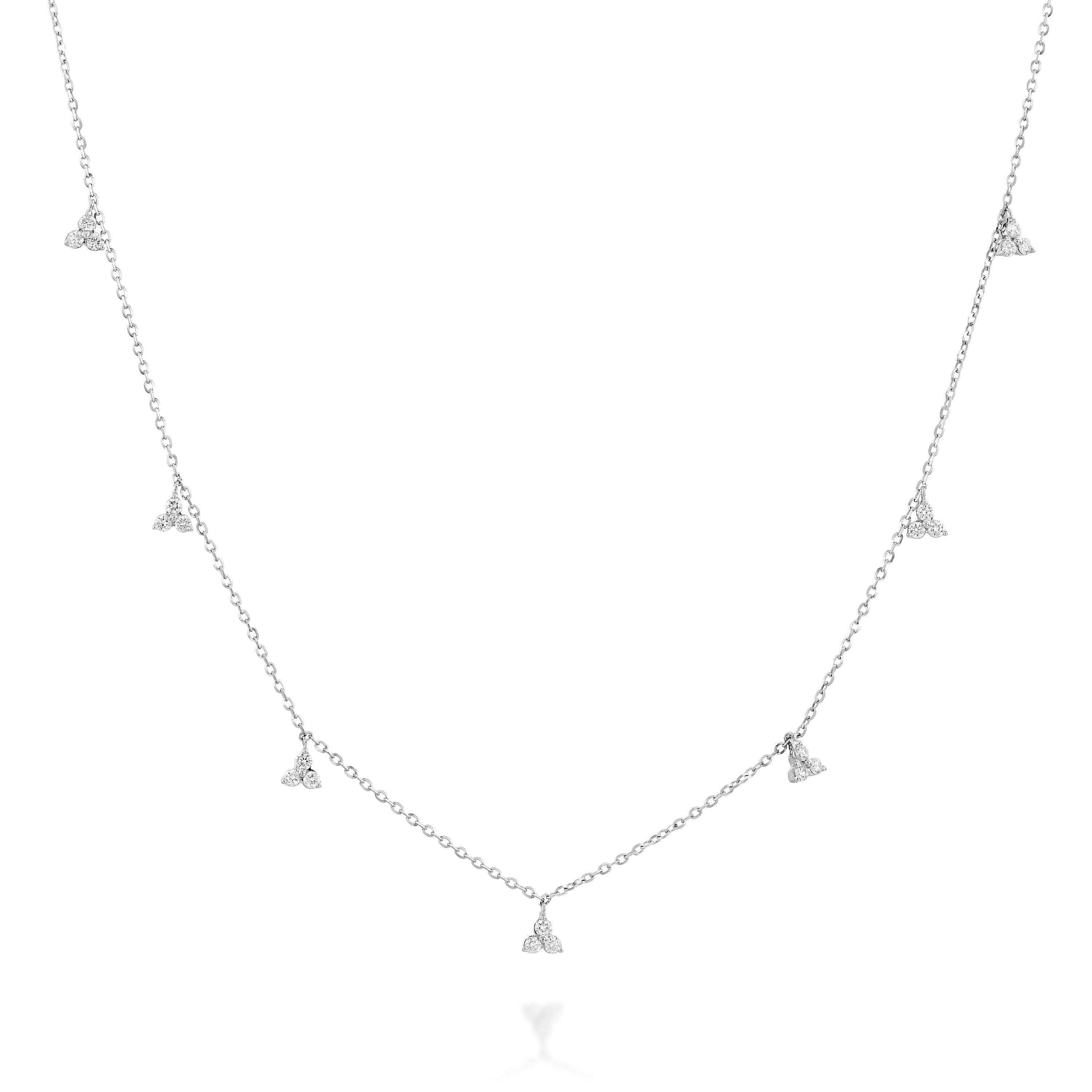 Diamond by the yard three diamond necklace