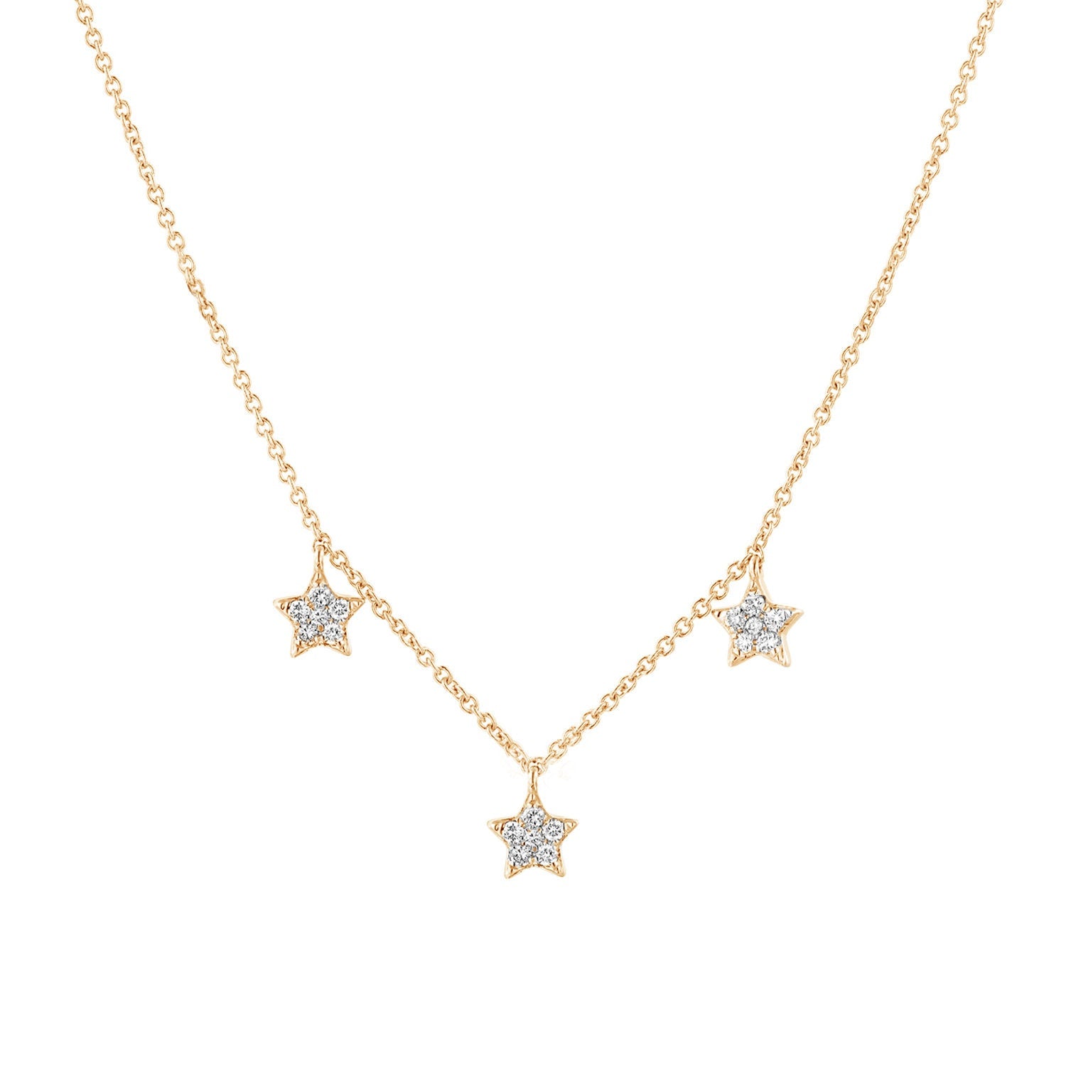 Diamond station layering necklace