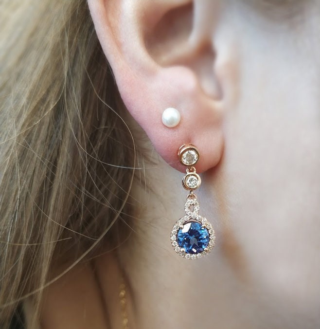 Tanzanite earrings