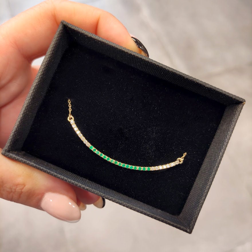 Diamond and Emerald necklace