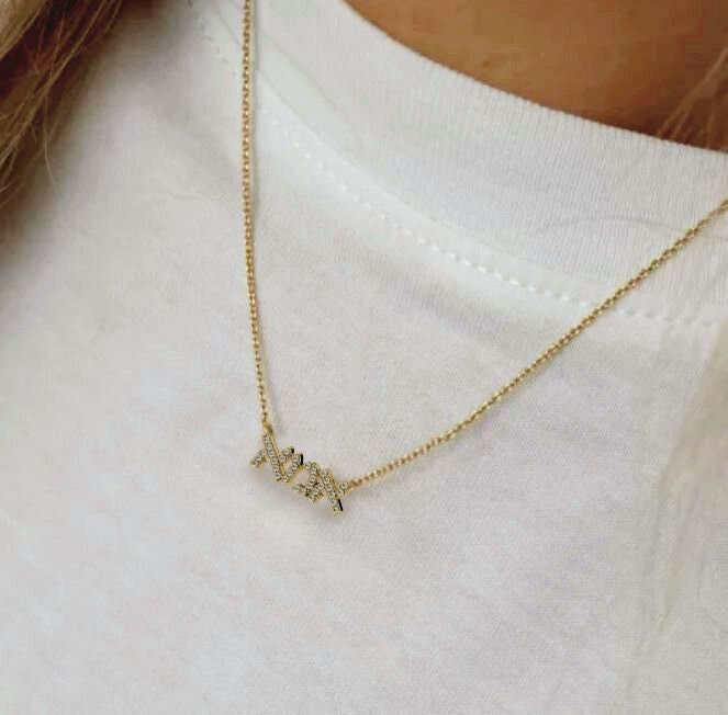 Hebrew mom necklace